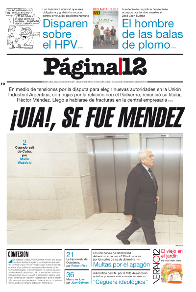 Tapa de la fecha 10-02-2011