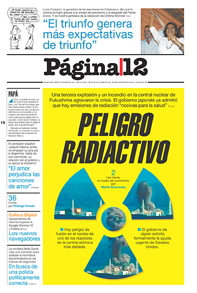 Tapa de la fecha 15-03-2011