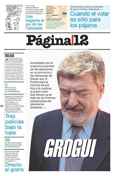 Tapa de la fecha 22-03-2011