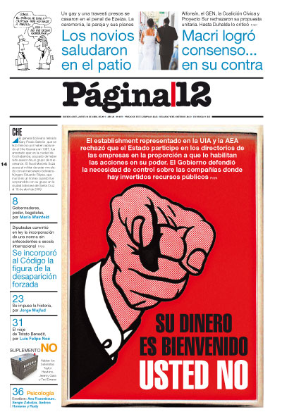 Tapa de la fecha 14-04-2011