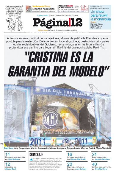 Tapa de la fecha 30-04-2011