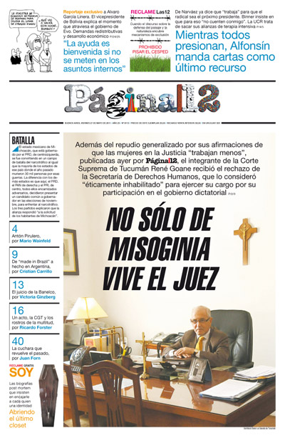 Tapa de la fecha 27-05-2011