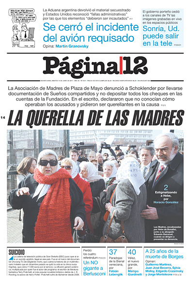 Tapa de la fecha 14-06-2011