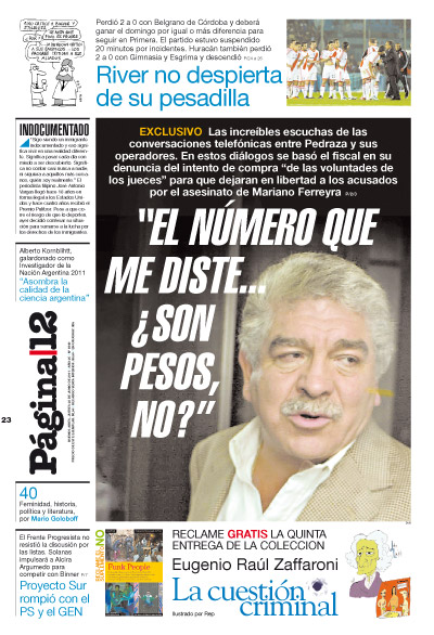 Tapa de la fecha 23-06-2011