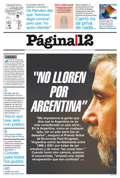 Tapa de la fecha 24-06-2011