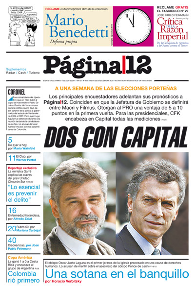 Tapa de la fecha 03-07-2011