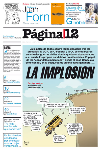 Tapa de la fecha 18-09-2011