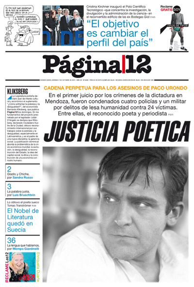 Tapa de la fecha 07-10-2011