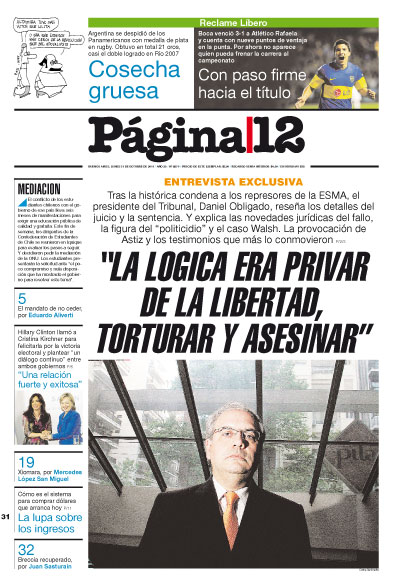 Tapa de la fecha 31-10-2011