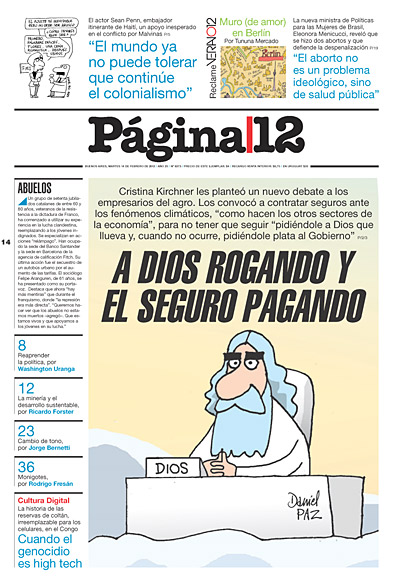 Tapa de la fecha 14-02-2012