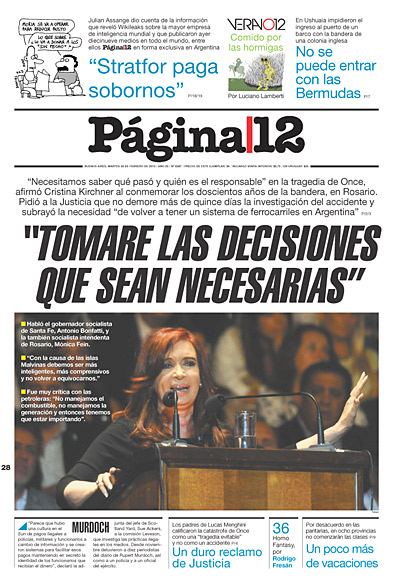 Tapa de la fecha 28-02-2012