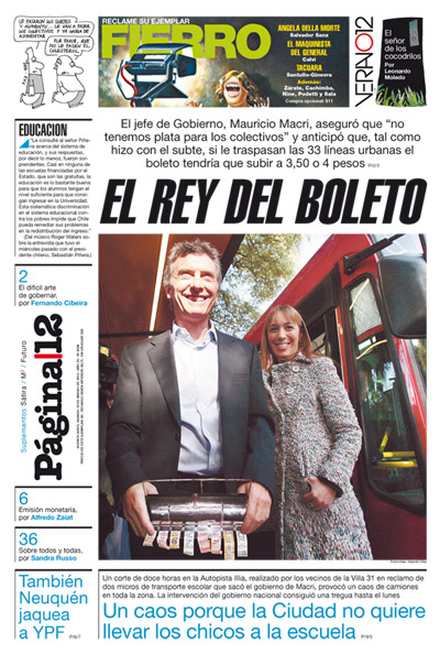 Tapa de la fecha 10-03-2012