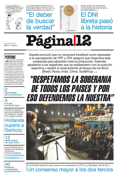 Tapa de la fecha 21-04-2012