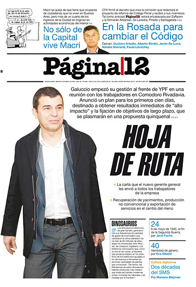 Tapa de la fecha 08-05-2012