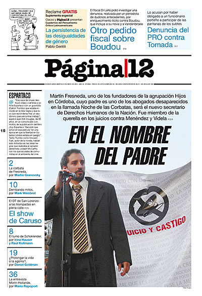 Tapa de la fecha 15-05-2012