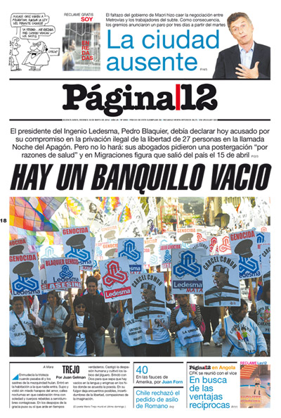 Tapa de la fecha 18-05-2012