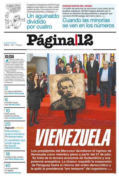 Tapa de la fecha 30-06-2012