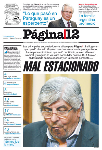 Tapa de la fecha 01-07-2012