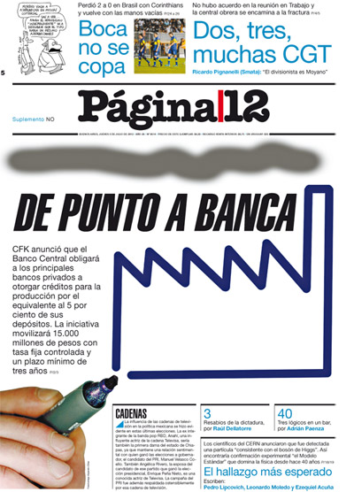 Tapa de la fecha 05-07-2012