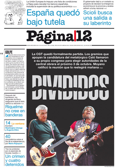 Tapa de la fecha 11-07-2012