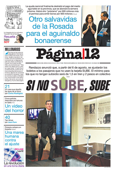 Tapa de la fecha 20-07-2012