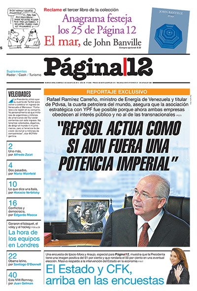 Tapa de la fecha 05-08-2012