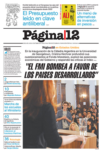 Tapa de la fecha 27-09-2012