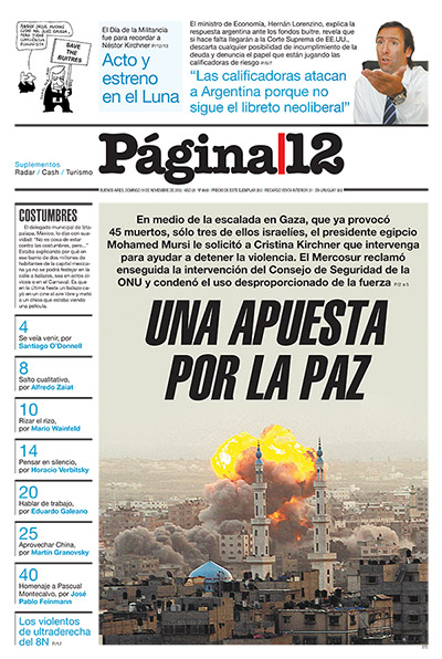 Tapa de la fecha 18-11-2012