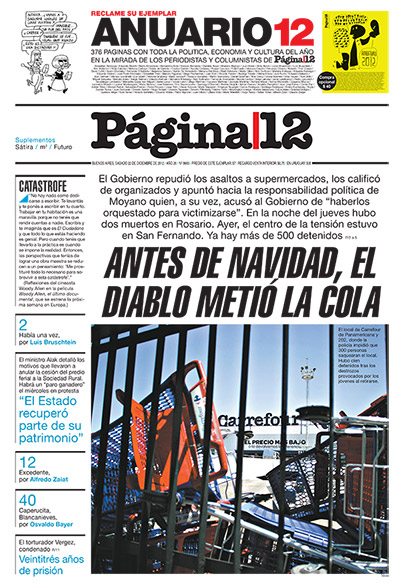 Tapa de la fecha 22-12-2012