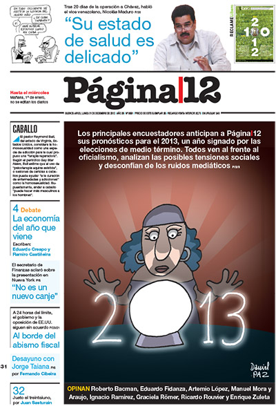 Tapa de la fecha 31-12-2012