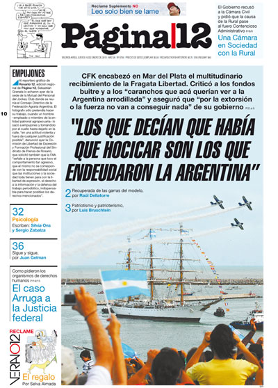 Tapa de la fecha 10-01-2013