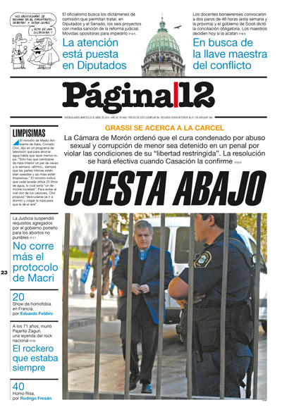 Tapa de la fecha 23-04-2013