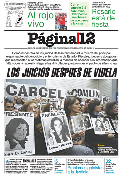 Tapa de la fecha 20-05-2013