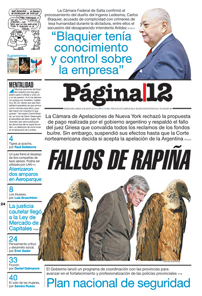 Tapa de la fecha 24-08-2013