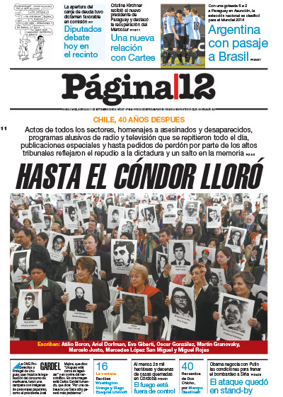 Tapa de la fecha 11-09-2013