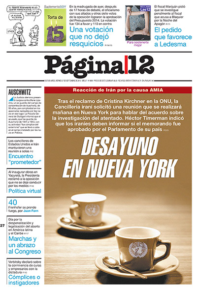 Tapa de la fecha 27-09-2013
