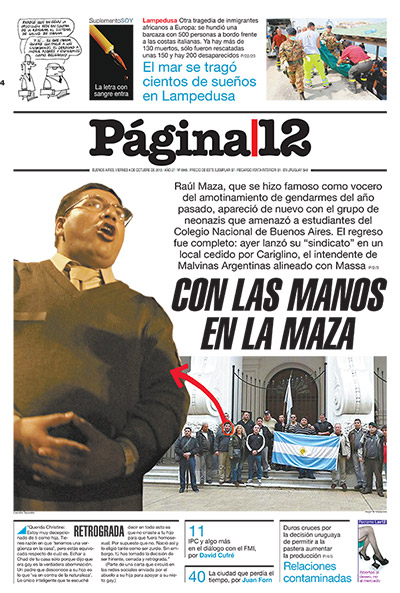 Tapa de la fecha 04-10-2013