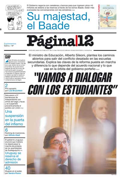 Tapa de la fecha 05-10-2013