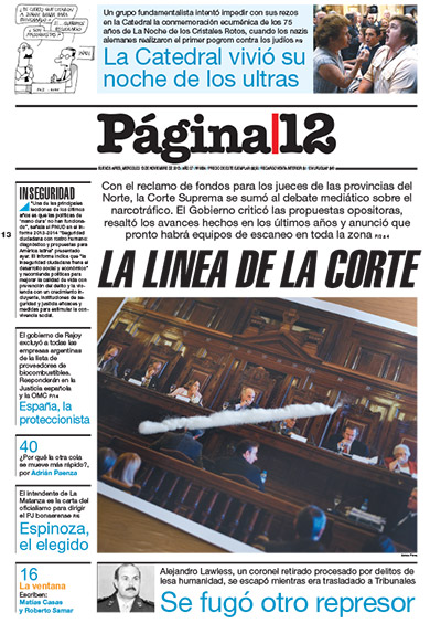 Tapa de la fecha 13-11-2013