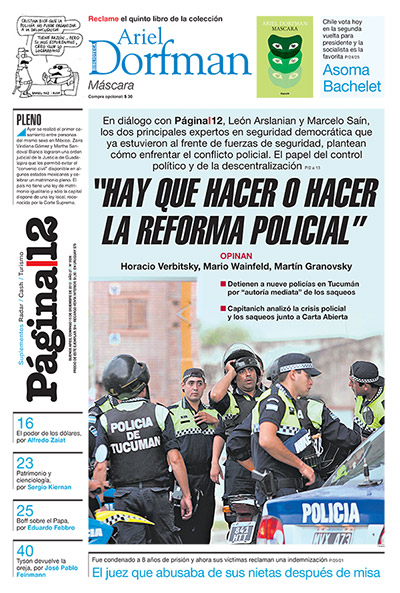 Tapa de la fecha 15-12-2013