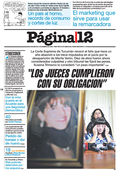 Tapa de la fecha 18-12-2013