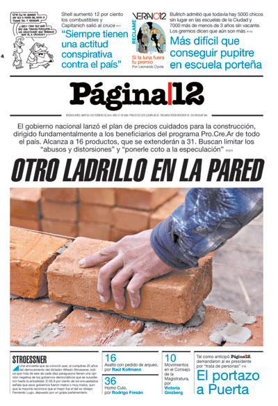 Tapa de la fecha 04-02-2014
