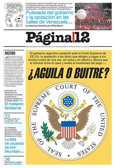 Tapa de la fecha 19-02-2014