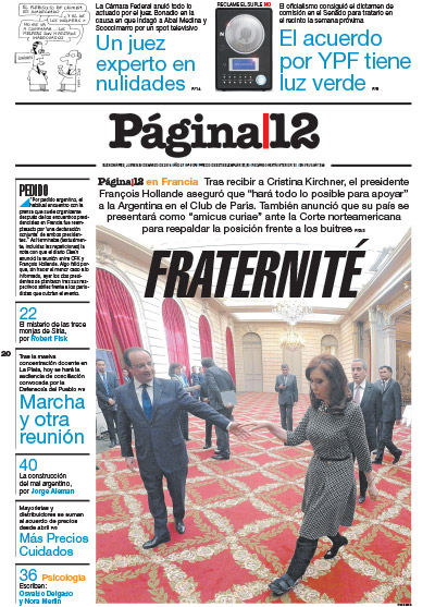 Tapa de la fecha 20-03-2014