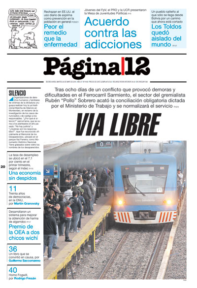 Tapa de la fecha 20-05-2014