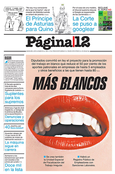 Tapa de la fecha 22-05-2014