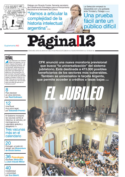 Tapa de la fecha 05-06-2014