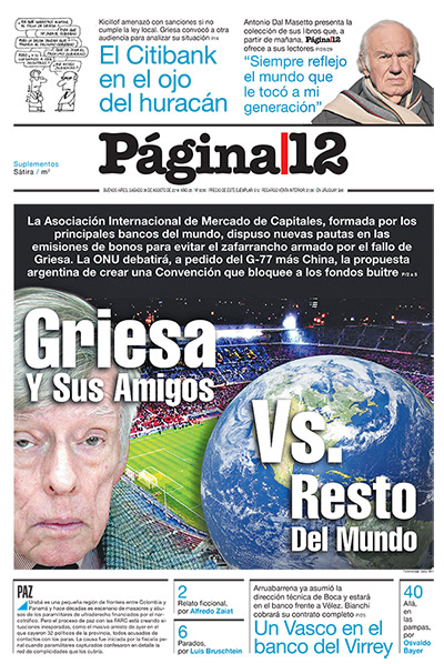 Tapa de la fecha 30-08-2014