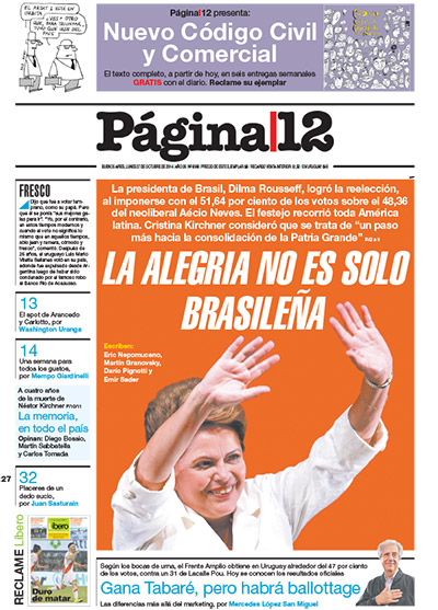 Tapa de la fecha 27-10-2014