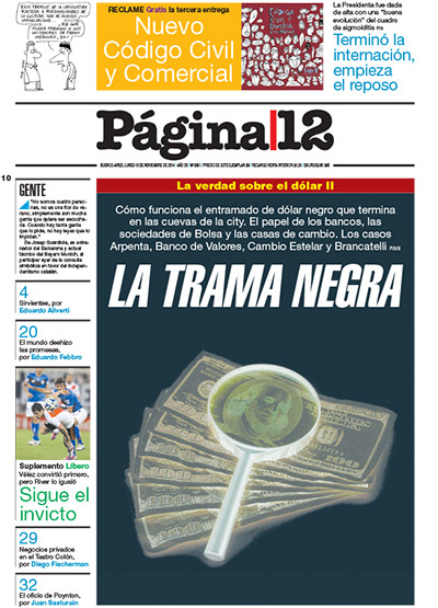 Tapa de la fecha 10-11-2014